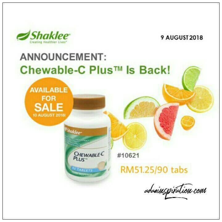 Vitamin C Chewable Kini Kembali!